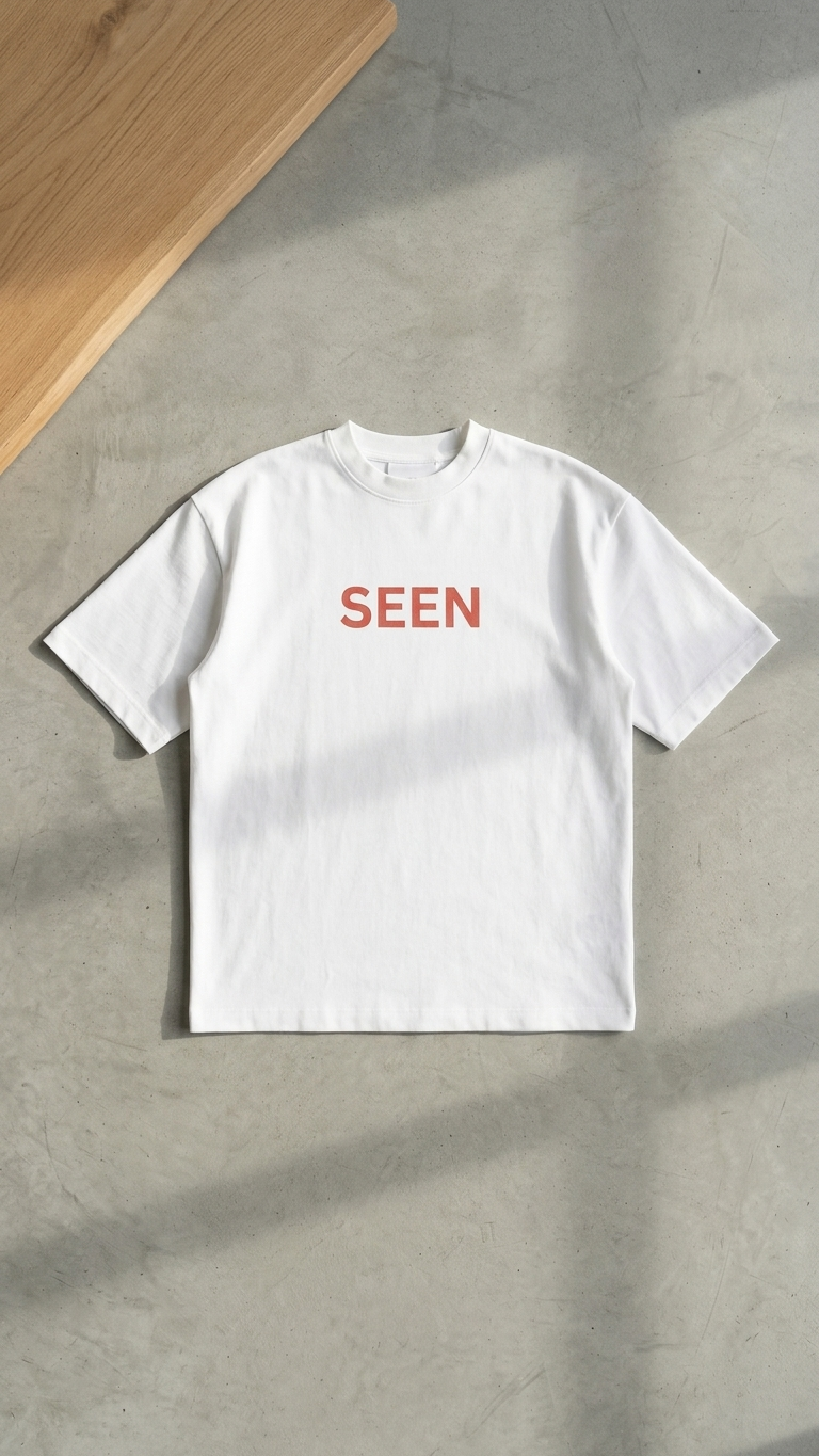 Seen White | 240 GSM Oversized Tee