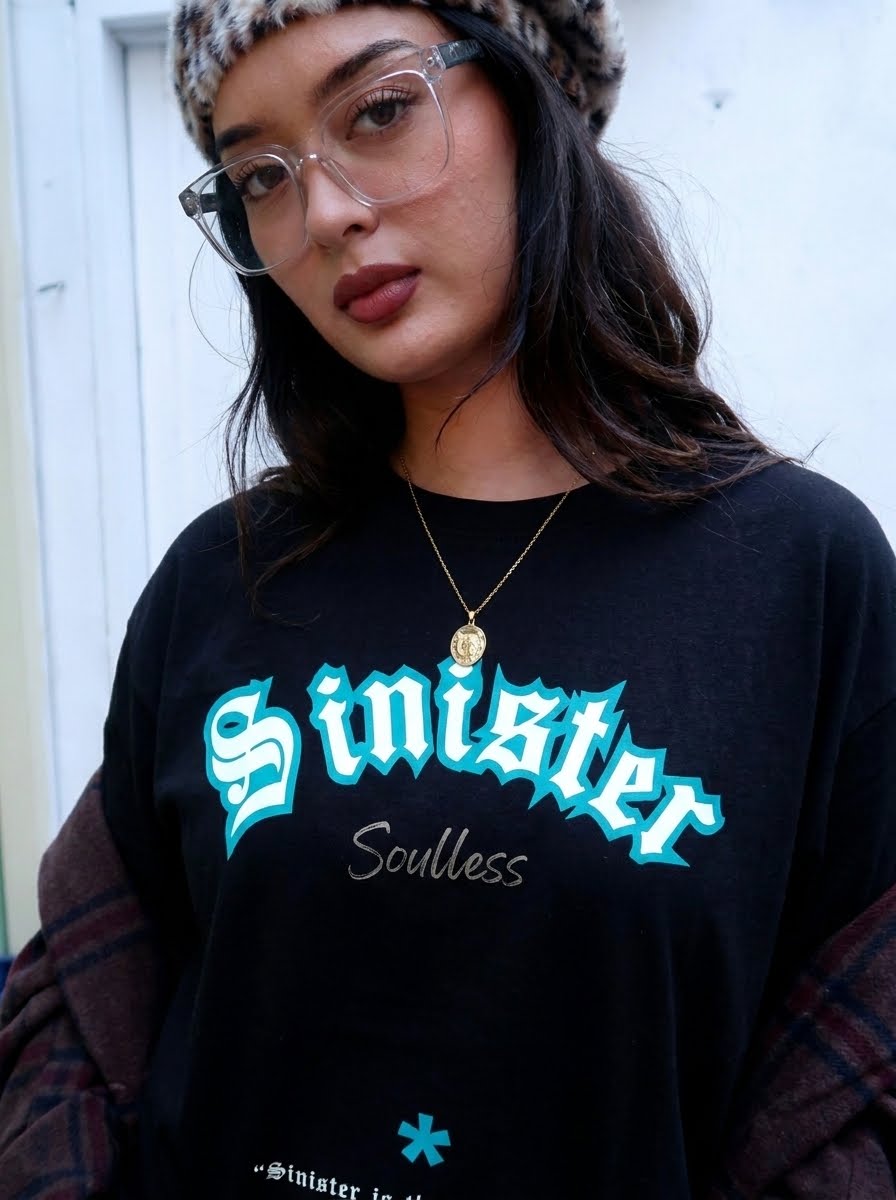 Sinister Black | Premium Oversized Streetwear Tee