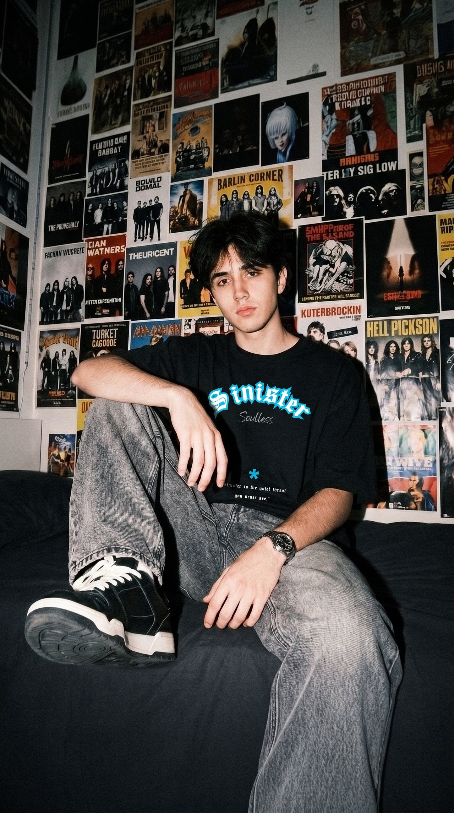 Sinister Black | Premium Oversized Streetwear Tee